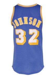 1979-80 Earvin “Magic” Johnson Rookie Los Angeles Lakers Game-Used Road Jersey (Pounded • Championship & Finals MVP Season • HoF LOA)