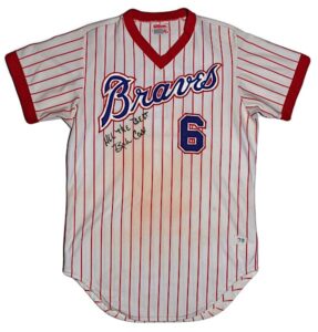 1979 Bobby Cox Atlanta Braves Managers Worn & Autographed Home Jersey