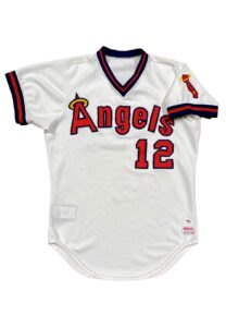 1979 Carney Lansford California Angels Game-Used Home Jersey