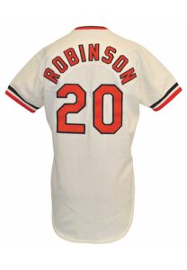 1979 Frank Robinson Baltimore Orioles Coaches-Worn Autographed Home Jersey