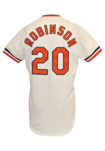 1979 Frank Robinson Baltimore Orioles Coaches-Worn Autographed Home Jersey