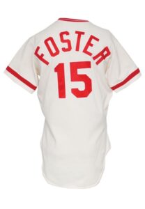 1979 George Foster Cincinnati Reds Game-Used Home Jersey