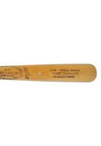 1979 Kent Tekulve Pittsburgh Pirates World Series Bat