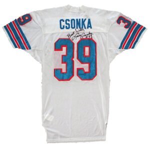 1979 Larry Csonka Miami Dolphins Game-Used & Autographed Road Jersey