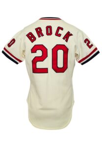 1979 Lou Brock St. Louis Cardinals Game-Used Home Jersey