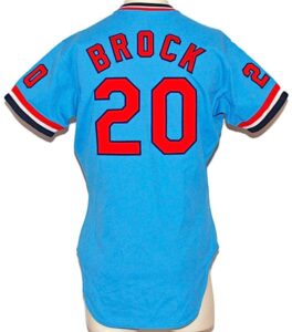 1979 Lou Brock St. Louis Cardinals Game-Used Road Jersey