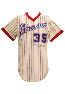 1979 Phil Niekro Atlanta Braves Game-Used & Dual-Signed Home Uniform