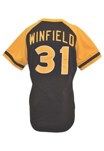 1979 San Diego Padres Dave Winfield Game-Used & Twice Autographed Road Jersey