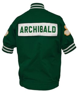 1980-1981 Nate “Tiny” Archibald Boston Celtics Worn Road Warm-Up Jacket