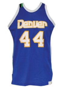 1980-81 Dan Issel Denver Nuggets Game-Used Road Uniform