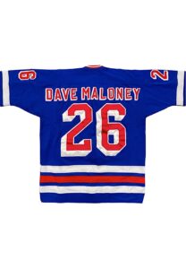 1980-81 Dave Maloney NY Rangers Game-Used Jersey