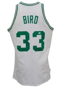 1980-81 Larry Bird Boston Celtics Autographed Home Jersey