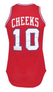 1980-81 Maurice Cheeks Philadelphia 76ers Game-Used Road Uniform