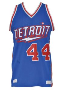 1980-81 Paul Mokeski Detroit Pistons Game-Used Road Uniform