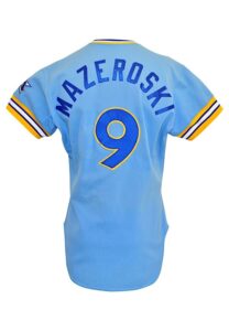 1980 Bill Mazeroski Seattle Mariners Coaches-Worn & Autographed Road Uniform