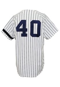 1980 Charley Lau New York Yankees Coaches-Worn Home Jersey