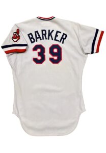 1980 Len Barker Cleveland Indians Game-Used Road Jersey