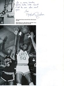 1980 Michael Jordan Junior Year High School Yearbook Signed At the Time