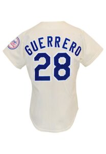 1980 Pedro Guerrero Los Angeles Dodgers Game-Used & Autographed Home Jersey