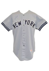 1980 Rick Cerone New York Yankees Game-Used & Autographed Road Jersey