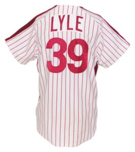 1980 Sparky Lyle Philadelphia Phillies Game-Used Home Jersey