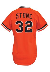 1980 Steve Stone Baltimore Orioles Game-Used Alternate Home Jersey