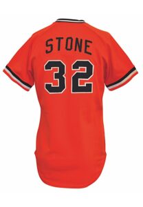 1980 Steve Stone Baltimore Orioles Game-Used Alternate Home Jersey