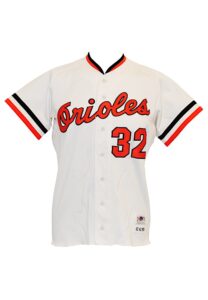 1980 Steve Stone Baltimore Orioles Game-Used Home Jersey