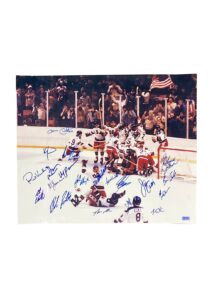 1980 Team USA “Miracle On Ice” Olympic Hockey Team-Signed Oversized Photo