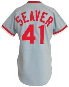 1980 Tom Seaver Cincinnati Reds Game-Used Road Jersey