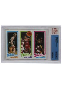 1980 Topps Scoring Leaders Bird, Erving, Johnson