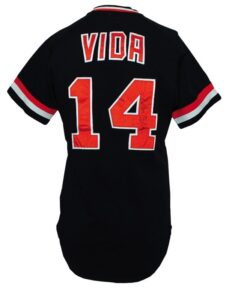 1980 Vida Blue San Francisco Giants Game-Used & Autographed Alternate Jersey