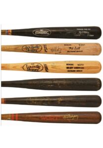 1980s-90s Baltimore Orioles Game-Used Bats — Autographed Brady Anderson, Autographed Mike Bordick, Autographed Chris Hoiles, Rafael Palmeiro, Autographed Rick Dempsey & Doug DeCinces