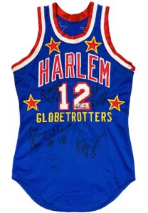 1980s Billy Ray Hobley Harlem Globetrotters Game-Used & Team-Signed Jersey