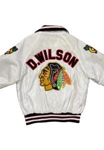 1980s Doug Wilson Chicago Blackhawks Player Worn Team Jacket