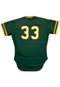 1980s Jose Canseco Oakland A’s Player-Worn & Autographed Batting Practice Jersey