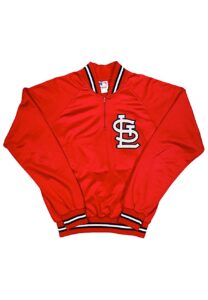 1980s Ken Dayley St. Louis Cardinals Player Worn & Autographed Warm-Up Jacket