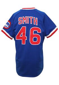 1980s Lee Smith Chicago Cubs Game-Used & Autographed “Game Used” Alternate Jersey