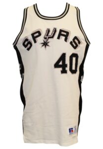 1980s Mike Brittain & Jerome Whitehead San Antonio Spurs Game-Used Jerseys