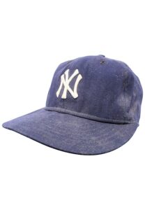 1980s New York Yankees Game-Used & Autographed Cap Attributed To Rickey Henderson