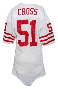 1980s Randy Cross SF 49ers Game-Used Road Jersey