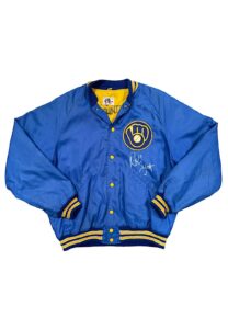 1980s Robin Yount Milwaukee Brewers Player-Worn & Autographed Dugout Jacket