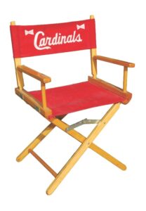 1980s St. Louis Cardinals Locker Room Chair Autographed by Ozzie Smith