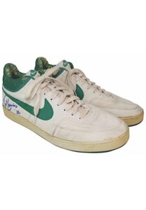 1980s Tom Chambers Seattle SuperSonics Game-Used & Dual-Autographed Sneakers