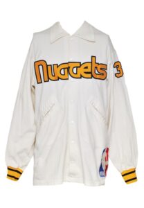 1980s Worn Warm-Up Suits | Kansas City Kings, Calvin Natt Denver Nuggets & 1981 Earl Cureton Detroit Pistons Autographed (JSA)(6)