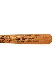 1981-82 Johnny Bench Cincinnati Reds Game-Used & Autographed Bat