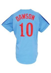 1981 Andre Dawson Montreal Expos Game-Used & Autographed Road Jersey