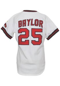 1981 Don Baylor California Angels Game-Used Home Jersey