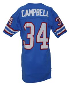 1981 Earl Campbell Houston Oilers Game-Used Road Jersey