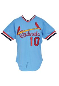 1981 Frank Funk Seattle Mariners Coaches Worn Road Jersey & 1981 Salas St. Louis Cardinals Team-Issued Road Jersey